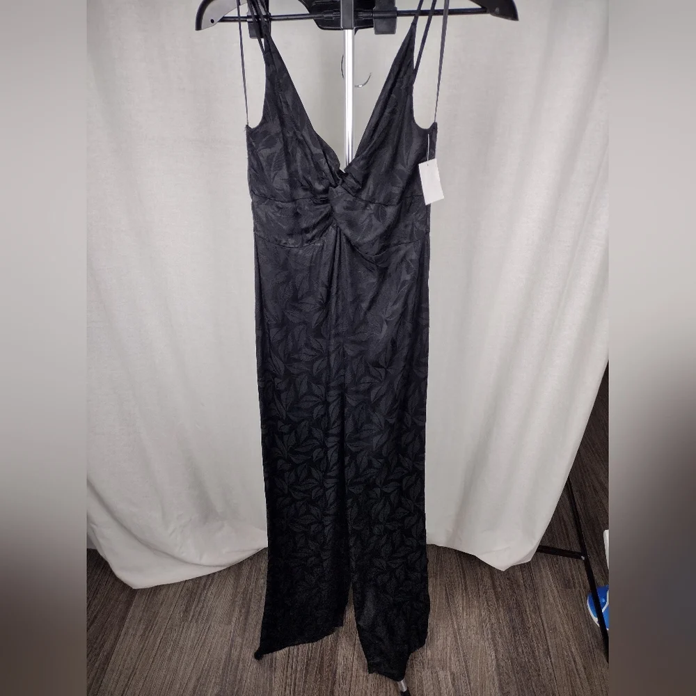 NSR Molli Jacquard Black Sleveless Jumpsuit Size Medium NWT - Picture 6 of 17